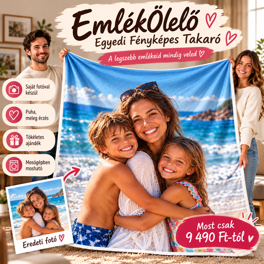 EmlékÖlelő – Egyedi Fényképes Takaró
