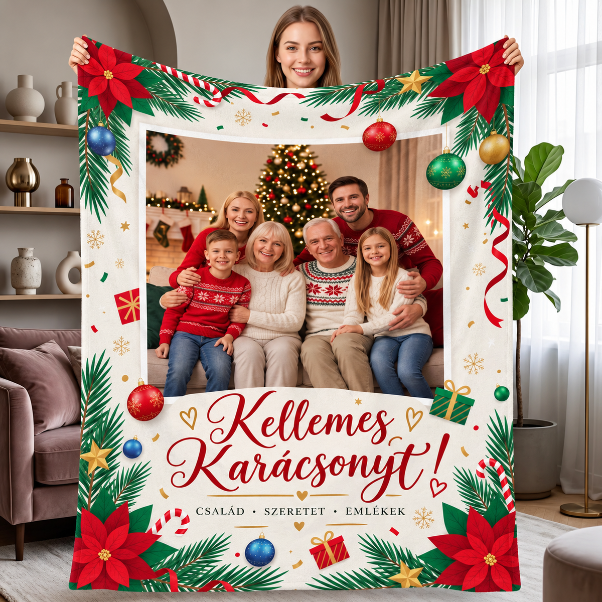 EmlékÖlelő – Egyedi Fényképes Takaró